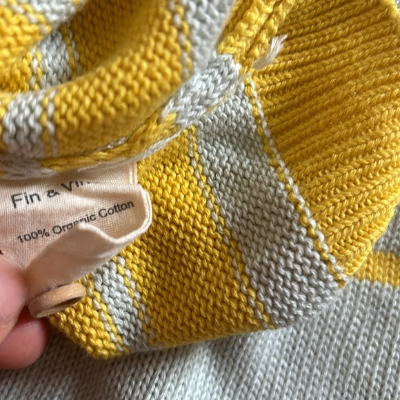 Fin & Vince Harbor Sweater Set - Seafoam/Mango 12-18m - Picture 9 of 9